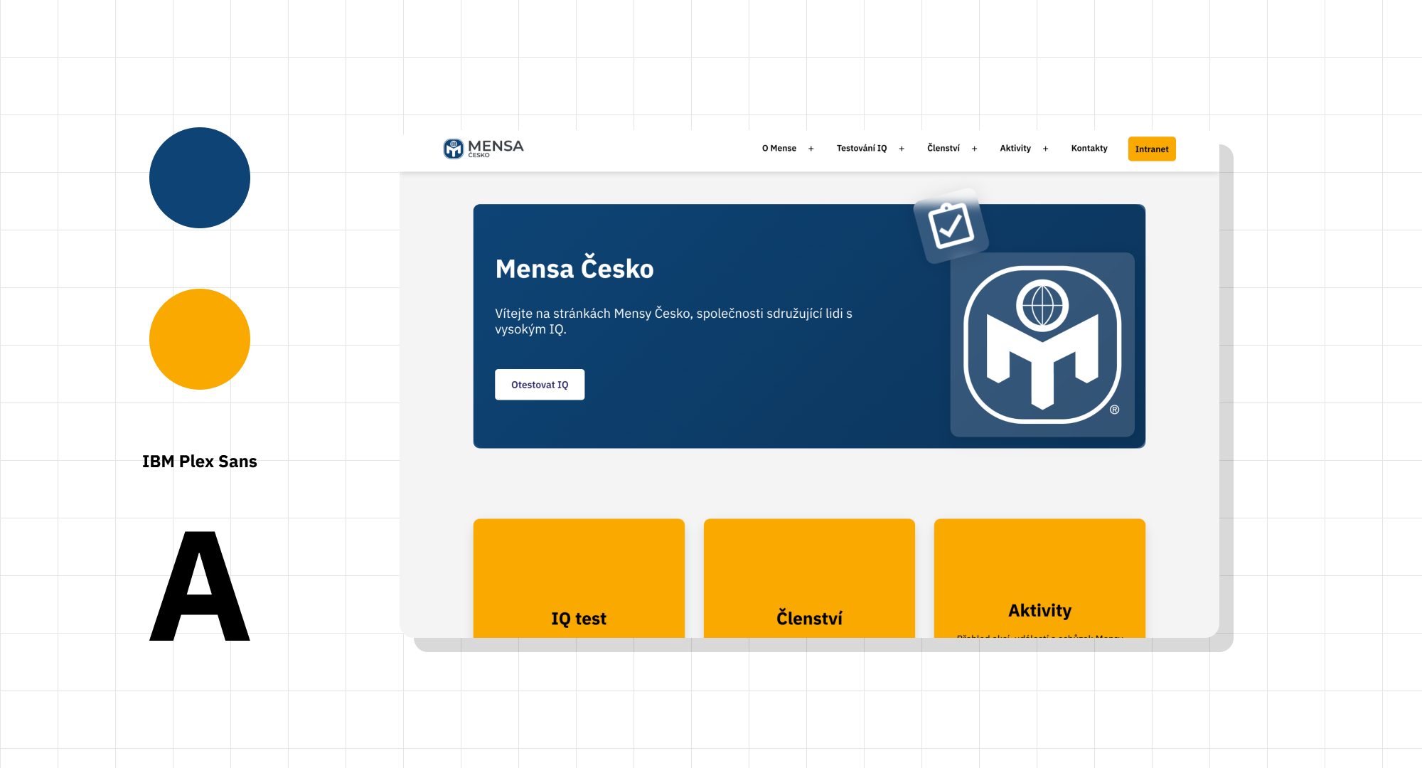 Visualisation of the Mensa Czechia website styles